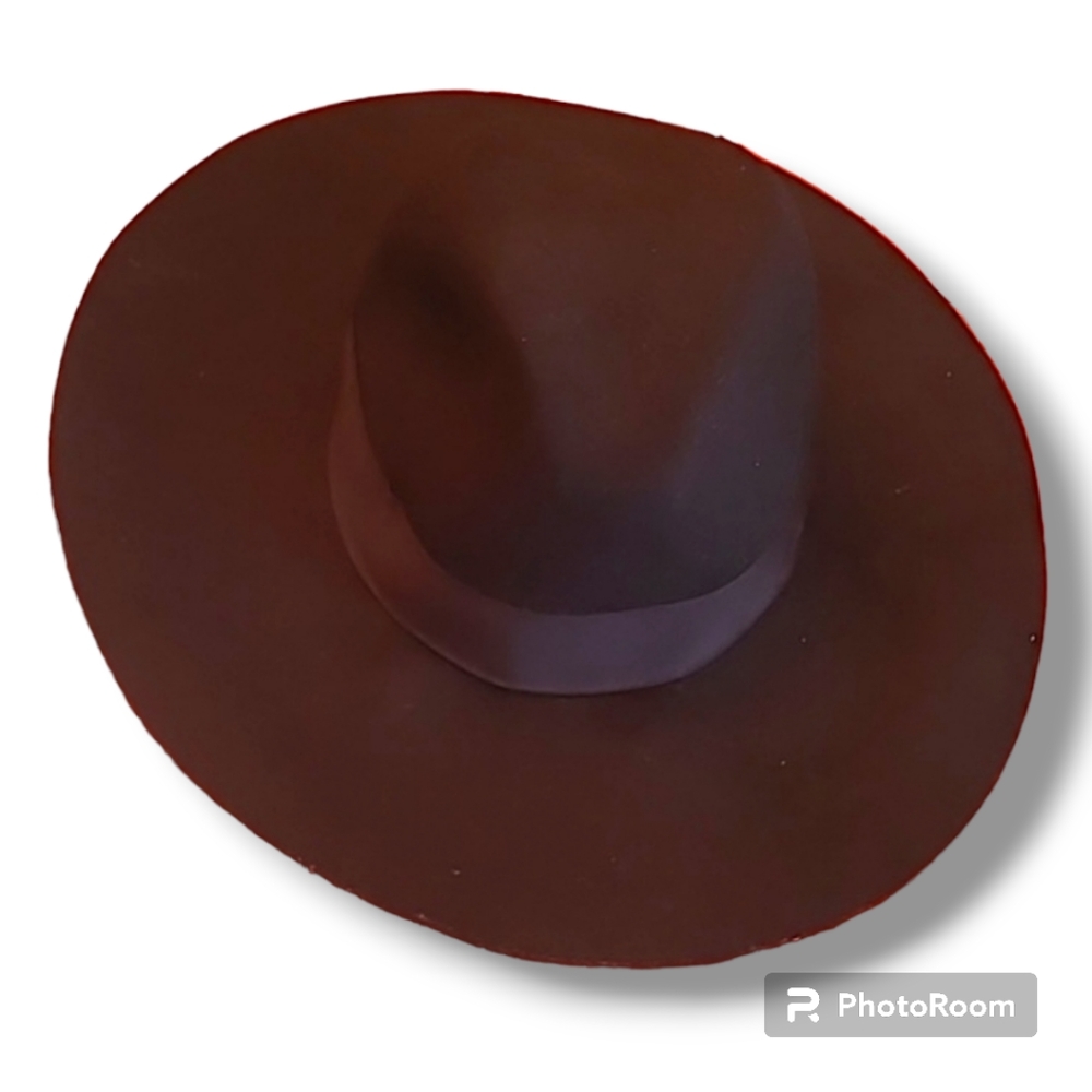 H&M Black Boho Bohemian Coastal Cowgirl Wool Hat